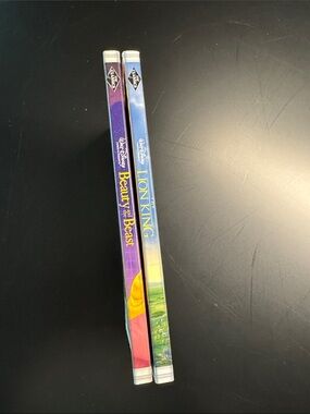 Disney Parks VHS Beauty and Beast & Lion King Note Books - NWT